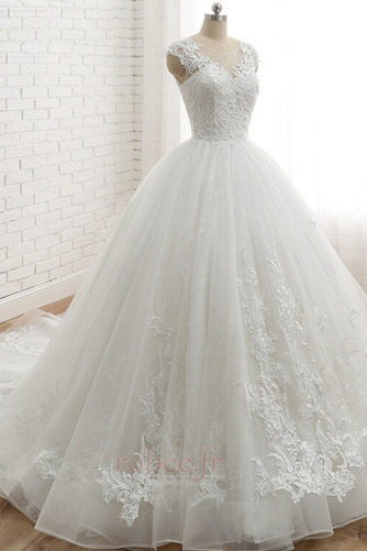 Robe de mariage Couvert de Dentelle Naturel taille Chaussez Traîne Moyenne - Page 3