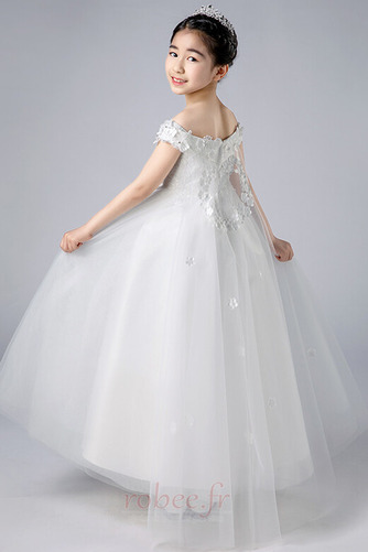 Robe de fille de fleur Rosée épaule Fleurs Médium Mancheron A-ligne - Page 2