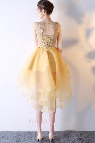Robe de bal Décalcomanie Manquant Asymétrique Couvert de Dentelle - Page 2