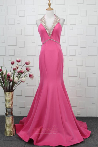 Robe de soirée Sirène Formelle Perle Naturel taille Satin Longueur de plancher - Page 1