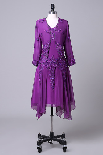 Robe mères Avec la veste Perler A-ligne Naturel taille Manche Longue - Page 1