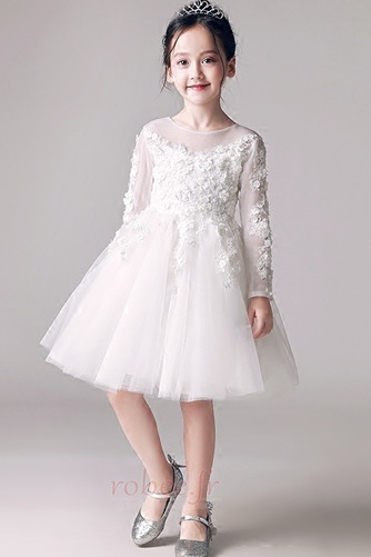 Robe de fille de fleur Dentelle Printemps Petit collier circulaire - Page 5