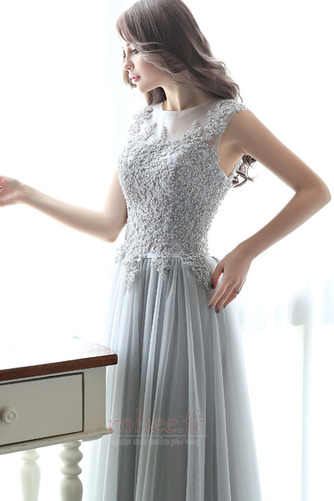 Robe de demoiselle d'honneur Tulle Naturel taille Laçage Epurée - Page 4
