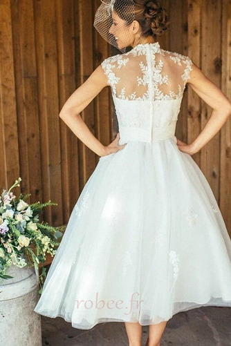 Robe de mariée Simple aligne Col en V Décalcomanie Fermeture éclair - Page 2