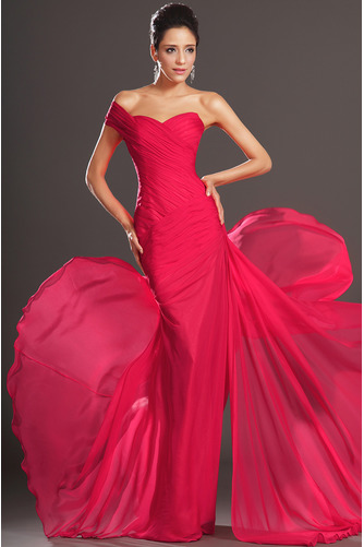 Robe de soirée Mince Composite Chiffon Sommaire semi-couverte - Page 3