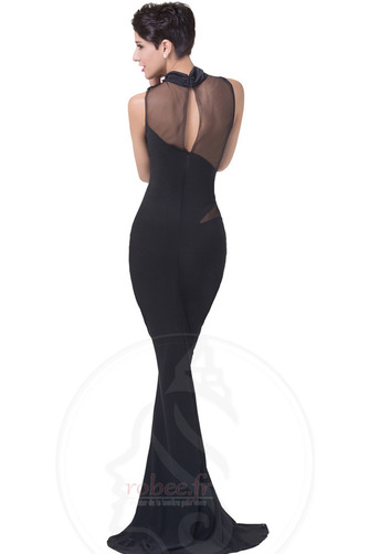 Robe de soirée fin Col haut Satin Luxueux Automne Près du corps - Page 2