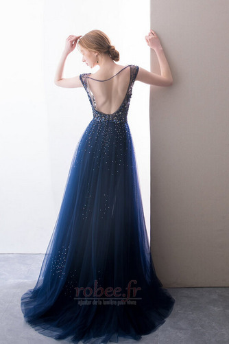 Robe de soirée Manche Courte Manquant Automne Cristal A-ligne - Page 2