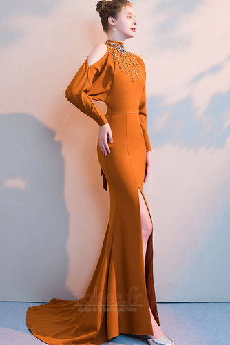 Robe de soirée Serré Train de balayage Manche Longue Printemps - Page 4