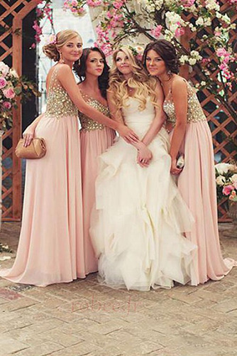 Robe de demoiselle d'honneur Naturel taille Train de balayage - Page 2