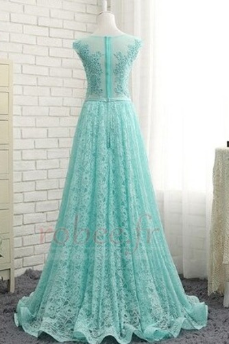 Robe de soirée Luxueux Sans Manches Hiver Glissière Train de balayage - Page 2