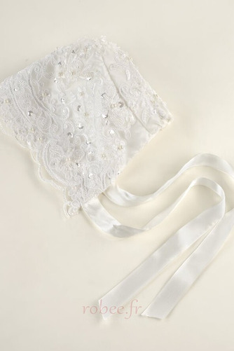 Robe de fille de fleur A-ligne Chapeau Naturel taille Manche Courte - Page 5