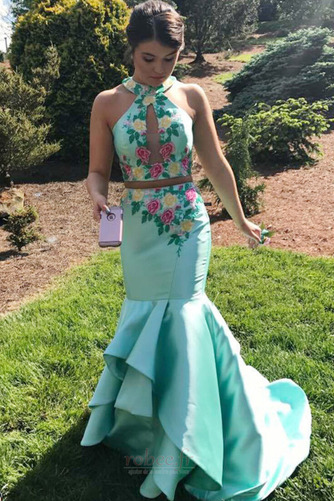 Robe de bal Sirène Dos nu Col de chemise t Exquisite Naturel taille - Page 1