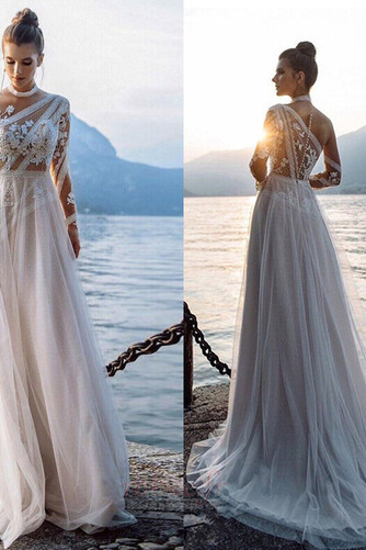 Robe de mariée gossamer Gaze Col de chemise t Ivoire Chic A-ligne - Page 3
