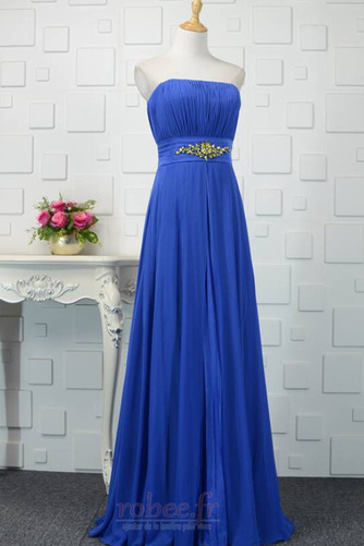 Robe de demoiselle d'honneur Sans courroies Drapé Fête Traîne Courte - Page 2