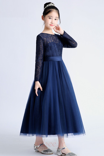 Robe de fille de fleur Dentelle Fermeture à glissière Epurée - Page 3