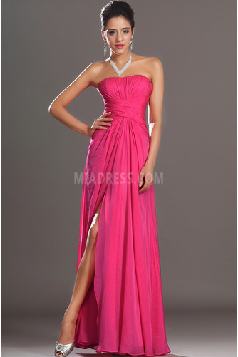 Robe de bal Sans Manches Thigh-High Slit Drapé Epurée Sans courroies - Page 4