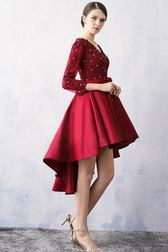 Robe de cocktail Fourreau Avec Bijoux Col en V Naturel taille - Page 3