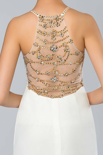 Robe de bal A-ligne Luxueux Chiffon Sans Manches Naturel taille - Page 4