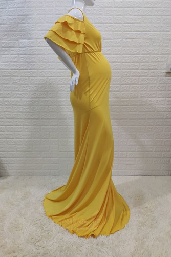 Robe de soirée Elégant Satin Élastique Manche Lâche Longue Été - Page 4