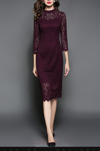 Robe mères Dentelle Dentelle Fermeture éclair Manquant Été Col haut - Page 1