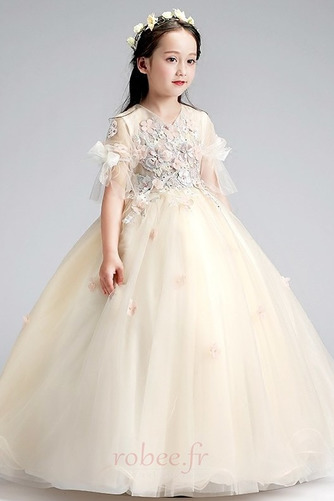 Robe de fille de fleur A-ligne Fermeture à glissière Formelle - Page 4