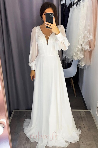 Robe de mariée De plein air Elégant Train de petit Fermeture à glissière - Page 1