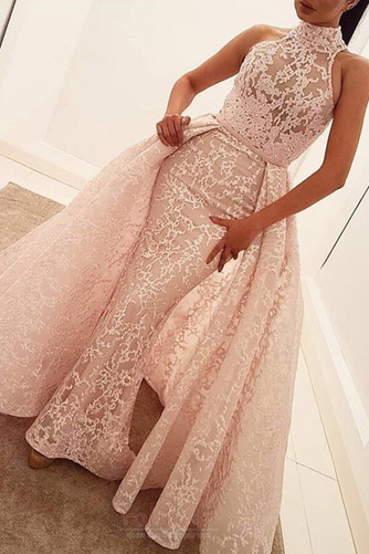 Robe de bal Longue Fête A-ligne Sans Manches Couvert de Dentelle - Page 2