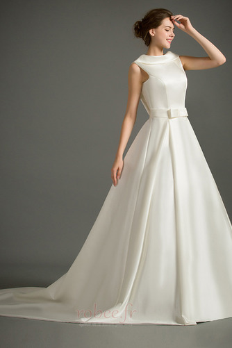 Robe de mariée Dos nu Sans Manches Petit collier circulaire Epurée - Page 1