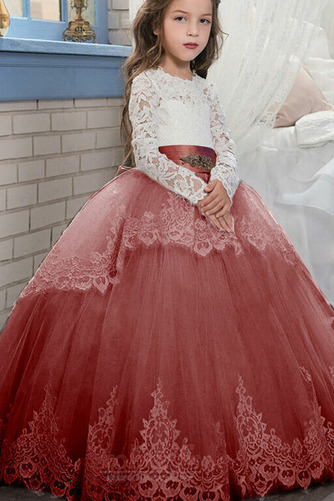 Robe de fille de fleur Manche Longue Petit collier circulaire - Page 7