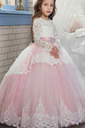 Robe de fille de fleur Manche Longue Petit collier circulaire - Page 8