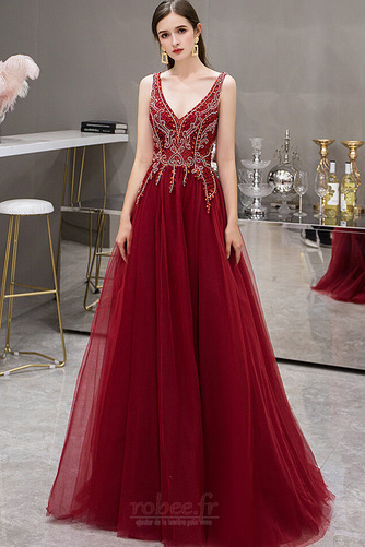 Robe de bal Epurée Naturel taille a ligne Fête Traîne Courte - Page 4