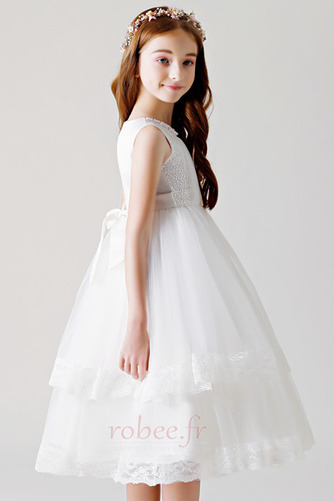 Robe de fille de fleur a ligne Mi-longues Multi Couche Naturel taille - Page 4
