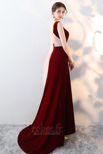 Robe de bal Automne Festin Petites Tailles Velours Longueur de plancher - Page 7