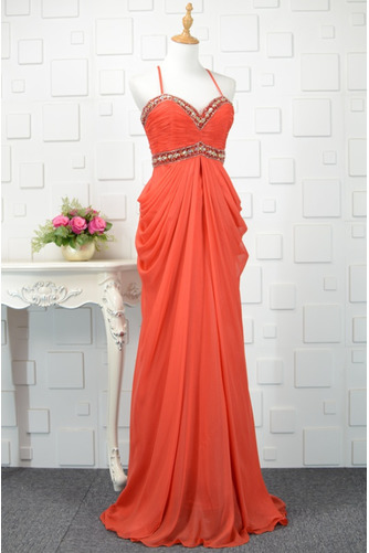 Robe de bal Rouge Tube droit Été Traîne Courte Elégant Festin - Page 2