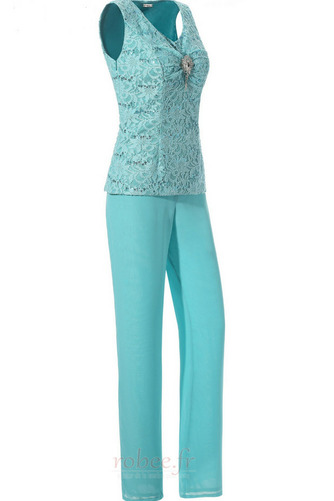 Robe mères Un Costume Luxueux Avec des pantalons Couvert de Dentelle - Page 2