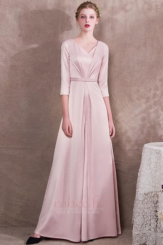 Robe de soirée Elégant Glissière Manche de T-shirt Drapé Naturel taille - Page 3