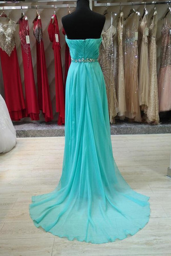 Robe de soirée Ruché Mousseline Fourreau plissé Sans Manches - Page 2