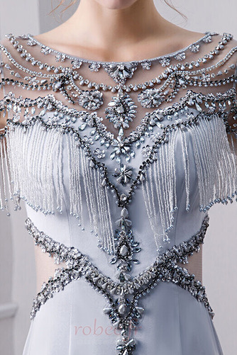 Robe de soirée Corsage Avec Bijoux Étoilé Naturel taille Soie - Page 4