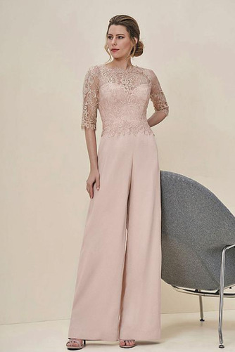 Robe mères Dentelle Col Bateau Dentelle Été Manche Demi Mode - Page 1