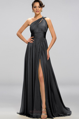 Robe de soirée Sexy A-ligne Mousseline Drapé Sans Manches Dos nu - Page 16