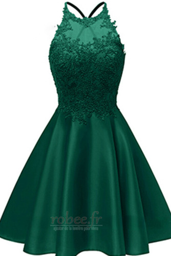 Robe de cocktail Courte Soie Été Petit collier circulaire Naturel taille - Page 7