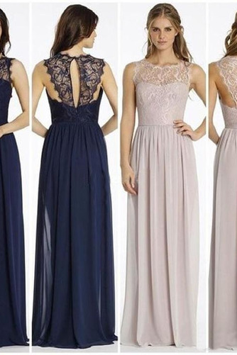 Robe de demoiselle d'honneur A-ligne Drapé Traîne Courte Sans Manches - Page 1