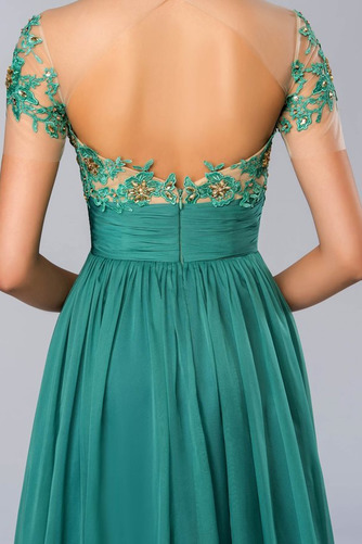 Robe de soirée Mousseline Appliquer Manche Aérienne Manquant - Page 4