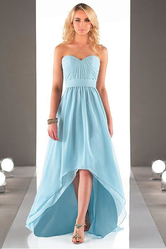Robe de demoiselle d'honneur Asymétrique Naturel taille Elégant - Page 3