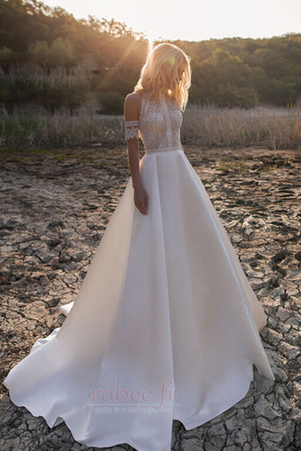 Robe de mariage Dentelle Dentelle Jardin Sans Manches Gaze Petit collier circulaire - Page 1