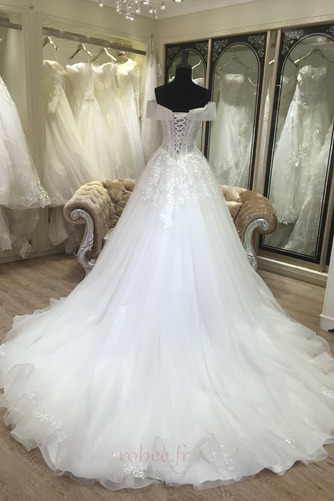 Robe de mariée Manche Courte Rosée épaule Printemps Dentelle - Page 2