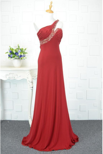 Robe de soirée Mousseline Sans Manches Elégant Manquant Traîne Courte - Page 3