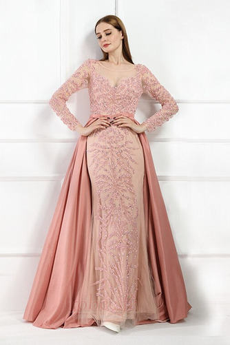 Robe de soirée Col Bateau Norme Fourreau Avec Bijoux Décalcomanie - Page 2