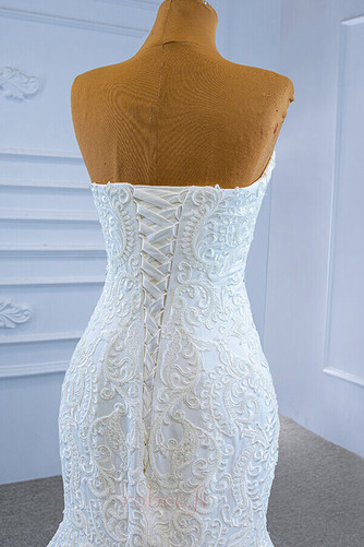 Robe de mariée Chaussez Fourreau Avec Bijoux Longue Naturel taille - Page 8