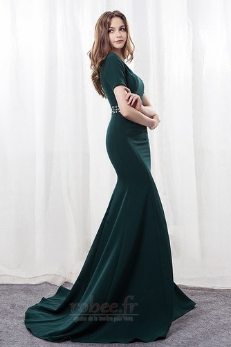 Robe de soirée Naturel taille Col en V Norme Formelle Fermeture éclair - Page 6